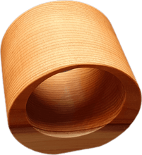 Load image into Gallery viewer, "Servíettuhrringur 2" napkin ring with flat side